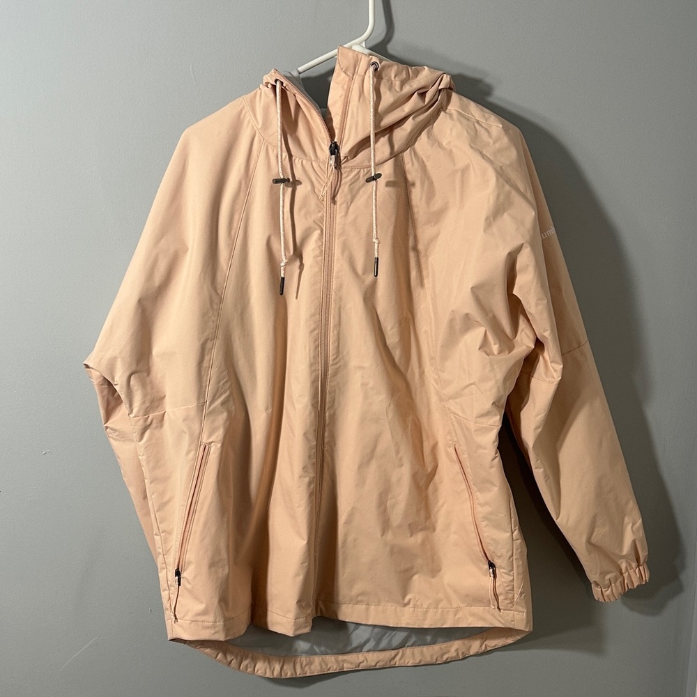 Columbia Light Pink Hooded Windbreaker